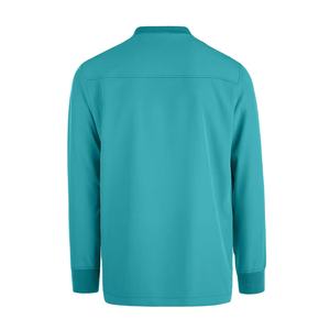 Blouse médicale unisexe à manches longues avec fermeture éclair sur le devant, design tendance, plusieurs couleurs disponibles. - Product Image 4