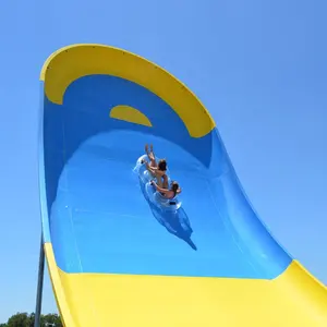 CE Certified Adult Water Park Fibreglass playground equipment suppliers fiberglass pool water Boomerango Slide for sale