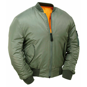 OEM Casual Men's Street Style Varsity Bomber Satin Embroidery <b>Jacket</b> Custom Baseball Zipper Design for Winter - Product Image 3