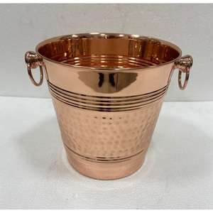 Best Quality Handcrafted Copper Water <b>Bucket</b> with Health-Boosting Properties and Smooth Finish for Indian Traditional Design Use - Product Image 5