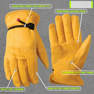 Cheap Price High Quality Durable Leather Working <b>Gloves</b> Heat Resistant Silicone-free Powder-free <b>Sterile</b> - Product Image 6
