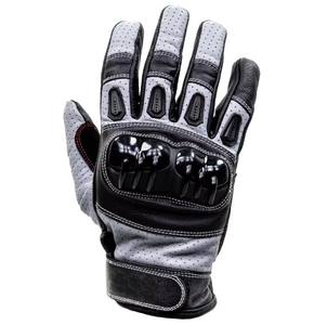 Guantes de moto de cuero genuino para hombre, guantes de montar de dedo completo a prueba de viento, guantes de moto transpirables de verano con pantalla táctil - Product Image 4