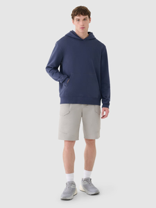 Sweat à capuche unisexe uni avec poches frontales et cordon de serrage Sweat à capuche en polaire décontracté pour hommes et femmes Sweat à capuche d'hiver - Product Image 3