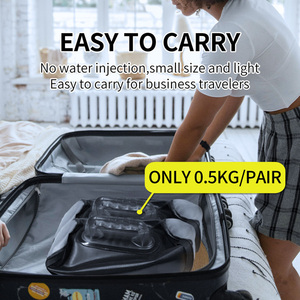 Paire d'haltères réglables de 30 lb remplies d'eau, design pliable portable pour l'entraînement musculaire et le renforcement musculaire - Product Image 3