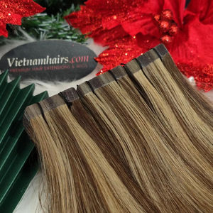 100% véritables extensions de ruban de kératine meilleure qualité pleine cuticule vague Curl Styles brut vietnamien humain Bundle Viet Nam prêt à l'exportation - Product Image 1