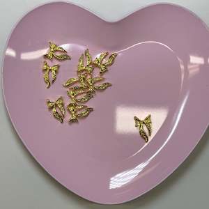 Elegante Set di 10 Charm 3D per Nail Art con Fiocco Dorato, Accessori di Moda in Metallo e Plastica per Decorazione Unghie - Product Image 2