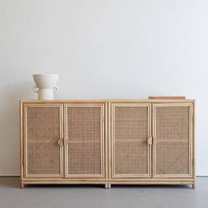 Derniers designs modernes Armoires en rotin naturel Fourniture de meubles de cuisine Armoires faites à la main - Product Image 1