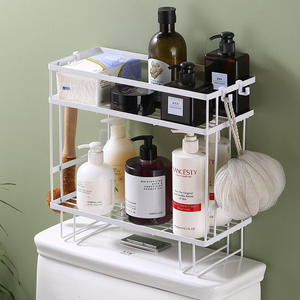 ชั้นวางของเหนือโถสุขภัณฑ์แบบทันสมัย เป็นมิตรกับสิ่งแวดล้อม ไม่ต้องเจาะผนัง  ชั้นวางของในห้องน้ำ ขนาดสั่งทำได้  อุปกรณ์จัดระเบียบของใช้ในห้องน้ำ - Product Image 2