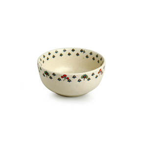 Daawat-e-Taj' Ensemble de bols de service en céramique artisanale bohème, design floral, 2 pièces, 580 ml, passe au micro-ondes, décoration polie - Product Image 5