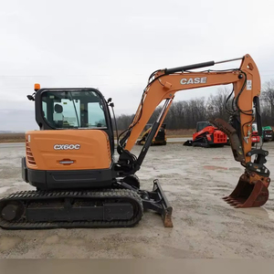 Precio barato EPA Motor Excavadora Usado Mini Excavadora sobre orugas Caso CX60C Mini Excavadora para la venta - Product Image 1