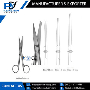 Ciseaux d'opération d'incision chirurgicale en acier inoxydable réutilisables à prix bon marché/Ciseaux d'opération d'incision de dernière conception - Product Image 5