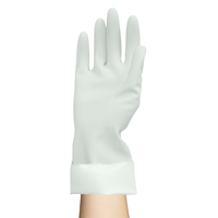 [OFERTA DE LOTE] Guantes de Látex Natural Blancos, Buena Elasticidad, Lavables, Reutilizables, Protección para las Manos, Guantes para Lavar Platos y Limpiar