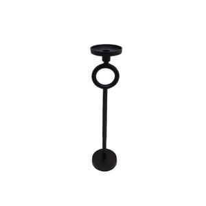 <b>Black</b> Finished Metal <b>Candle</b> <b>Pillar</b> Holder For Home Wedding Christmas Tabletop Lighting Decor Handmade Bulk - Product Image 3