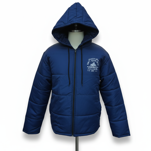 Veste matelassée à fermeture éclair pour homme, sur mesure, imprimée à l'écran, imperméable, surdimensionnée, légère, en duvet, pour l'hiver, vêtements pour homme - Product Image 1