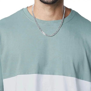 100% coton hommes T-Shirt à la mode coupe moderne Style décontracté haute qualité Unique conception graphique confortable tricoté uni teint - Product Image 5