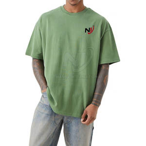 Camiseta de hombro caído de secado rápido para hombre Cómoda 100% algodón Made" - Product Image 3