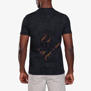 เสื้อยืดคอโอ ทรงหลวม ไหล่ตก ผ้าคอตตอน 100% หนานุ่ม ระบายอากาศดี แห้งเร็ว เป็นมิตรกับสิ่งแวดล้อม ล้างสีแบบแอซิดวอช พิมพ์ลายตามสั่ง คุณภาพสูง สไตล์วินเทจ - Product Image 5