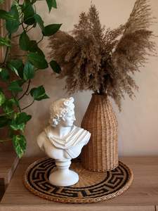 Low Price Smart Pots & Planters Garden Decor Rattan Planter with Iron <b>Stand</b> Large Floor Standing <b>Black</b> <b>Stand</b> - Product Image 5