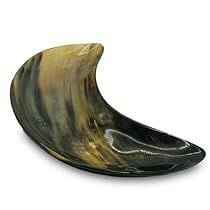 Ensemble de 2 bols en corne polie fabriqués à la main de style médiéval écologique cuillère à animaux bols de service par l'artisanat croissant - Product Image 2