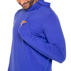 Sudadera con Capucha de Pesca para Hombre, Protección Solar UPF 50+, Máscara Facial, Manga Larga, Absorbe la Humedad, Impermeable, Transpirable, Logotipo Frontal, Talla Grande, Deportes al Aire Libre - Product Image 4