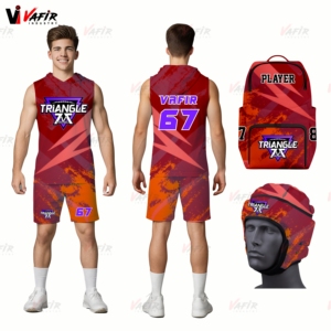 Maillot de compression sublimé de football 7v7 uniforme adulte sans manches imprimé de logo personnalisé avec nom d'équipe personnalisé - Product Image 5