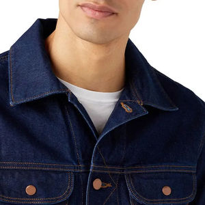 Chaqueta Vaquera de Alta Calidad para Hombre, 100% Algodón, Chaqueta de Invierno Personalizable con Impresión Propia, Servicio OEM, Venta Caliente - Product Image 4