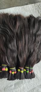 Vente en gros de cheveux naturels purs Remy du temple indien, cheveux d'un donneur bruts non traités avec alignement complet des cuticules, cheveux humains purs d'Inde - Product Image 5