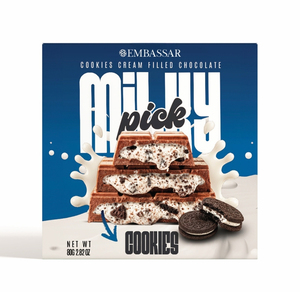 Barra de Oblea Recubierta de Chocolate con Leche MILKY PICK, Capas Crujientes, Sabor Suave a Chocolate, Snack de Primera Calidad - Product Image 2