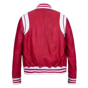 Chaqueta Bomber Universitaria de Cuero con Logotipo Personalizado 2026, Ligera, Estilo Béisbol, Resistente al Viento, con Botones, Moda Escolar - Product Image 2