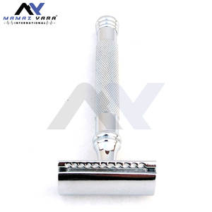 Maquinilla de Afeitar de Doble Filo Ajustable de Alta Calidad para Uso Corporal y de Barbería, Mango de Acero Inoxidable, Maquinillas de Afeitar de Marca Privada - Product Image 4