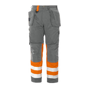 Pantalons de travail pour hommes à visibilité accrue, antistatiques, thermiques, de sécurité, pour les activités de plein air et la pluie - Product Image 1