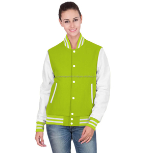 <b>Quilted</b> Cotton Fleece Varsity Jacket for Women Stylish Embroidered Streetwear Winter Coat - Product Image 1