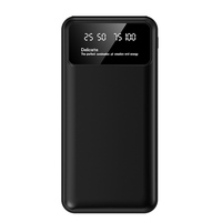 Batterie externe portable ultra-mince haute capacité 10000 mAh 22,5 W 5 A avec affichage LED, double sortie USB Type-C et entrée Micro USB rapide