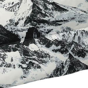 Veste matelassée d'hiver tendance, col montant, logo sur le devant, légère, chaude, vêtements d'extérieur, impression couleur, streetwear - Product Image 4