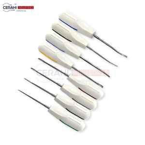 Elevadores de raíz de luxación de 8 piezas, Kit de Instrumentos dentales, potencia Manual, acero reutilizable para dentistas, cirugía oral, extracción de dientes - Product Image 4