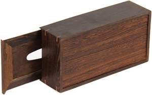 Porte-boîte à mouchoirs organisateur de serviettes couverture de boîte à mouchoirs en bois support rectangulaire boîte à mouchoirs en bois - Product Image 6