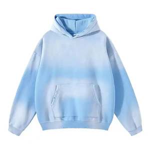 Haute qualité 100% coton hommes pull à capuche sweat Premium lourd polaire broderie sweat à capuche surdimensionné pour l'automne - Product Image 2