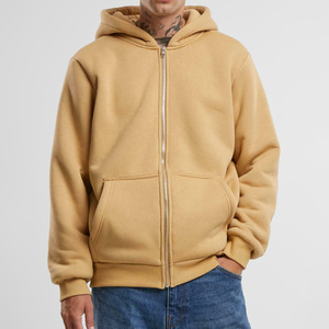 Classical & Indemand Oversized Zipper <b>Hoodie</b> For Men Long Sleeve 100% Cotton Premium Pullover With Custom Logo & Embroidery - Product Image 4