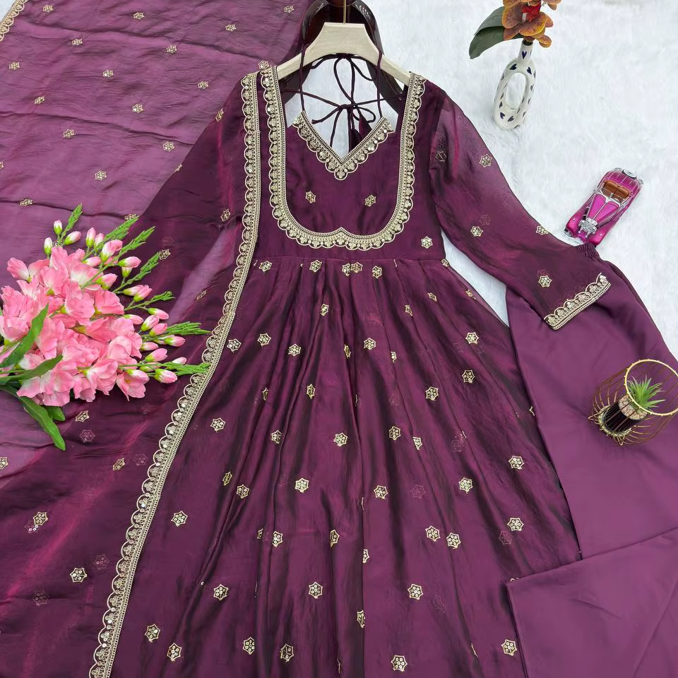 green emerald velvet dress Emerald Green Floral Embroidered Dress - Mini Dresses main image 1