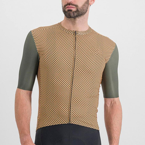 Fabriqué en usine en gros à bas prix Maillot de cyclisme à manches courtes Maillot de cyclisme en matériau respirant avec fermeture éclair sur le devant - Product Image 6