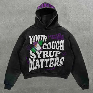 Sweat à capuche d'hiver thermique en polaire personnalisable de haute qualité, conception de sérigraphie, teint uni - Product Image 1