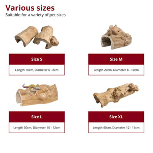 Meilleures ventes Pièces en bois sélectionnées à la main Cachette tunnel pour petits animaux Parfait pour se cacher et nicher Fabriqué au Vietnam - Product Image 2