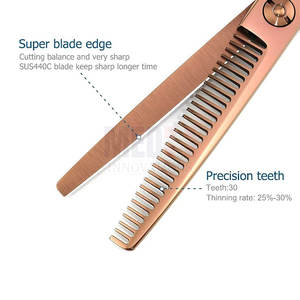 Ciseaux de beauté professionnels avec manche en acier inoxydable différentes tailles pointe de lame tranchante prix raisonnable - Product Image 4