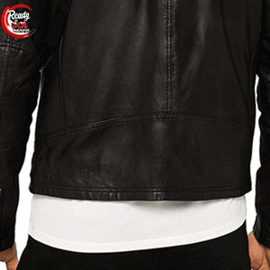 Chaqueta de Motociclista de Cuero para Hombre, Estilo Urbano, Invierno, Personalizada al por Mayor, con Logotipo Grabado, Tela de Lona Impermeable y Transpirable - Product Image 6