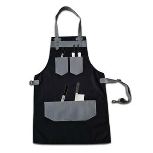 High Quality Aprons with Genuine Leather Straps <b>Barber</b> Hair Cutting Apron - Product Image 2