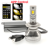 Voiture-Rifine 150W 12000LM K25 APP Flash H1 H4 H1 H7 H8 H9 H11 9005 9006 HB3 Phare à LED pour voiture APP Contrôle Flash Haute Puissance