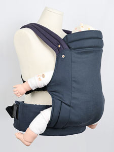 כותנה לתינוק כחול כהה נושאת תינוק נושאת רצועות מתכווננות מחברים מאובטחים לנשיאה תינוק נוח לילדים - Product Image 5