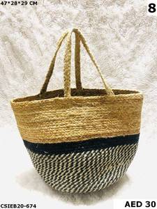 Sac à main de plage multicolore en coton jute pour dames, sac à bandoulière, sacs de soirée d'été faits à la main pour femmes à la mode - Product Image 4