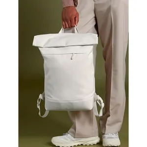 Simplicity <b>Roll</b>-Top Recycled Sustainable <b>Backpack</b> Promotional Merchandising - Product Image 2