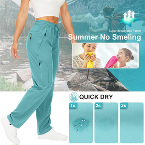 Pantalon cargo personnalisé à taille haute pour femmes Commande en gros Pantalon ample à poches multiples Pantalon respirant de grande taille pour vêtements de travail en plein air - Product Image 6